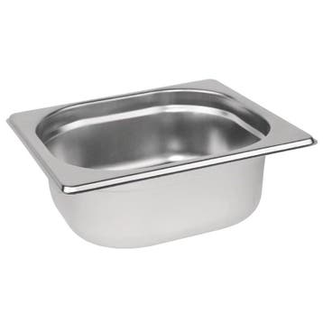GN-Bak | RVS | 1/6 GN | Hoogte 65mm | 176x162x65(h)mm Vogue, Verzenden, Nieuw in verpakking