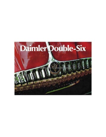 1972 DAIMLER DOUBLE-SIX BROCHURE ENGELS, Ophalen of Verzenden