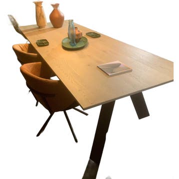 bert plantagie Eettafel Tristan - Ongebruikt, Huis en Inrichting, Verzenden, Zo goed als nieuw, Eikenhout, 200 cm of meer
