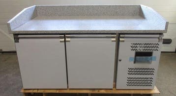 Pizzawerkbank, Koelwerkbank B151 x D80 x H85cm, Stekkerklaar, Nieuw in verpakking