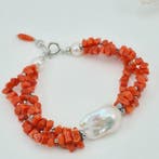 Bloedkoraal - Zilver - Armband - CORALLO MEDITERRANEO
