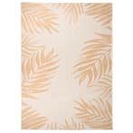 vidaXL Buitenkleed met bladpatroon platgeweven 200x280 cm, Verzenden, Nieuw