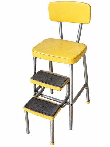 prestige - Stoel - Metaal, Leder - Trapladder