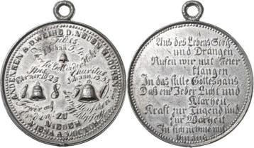 Zinnmedaille 1850 Sachsen-medaille, Verzenden, België