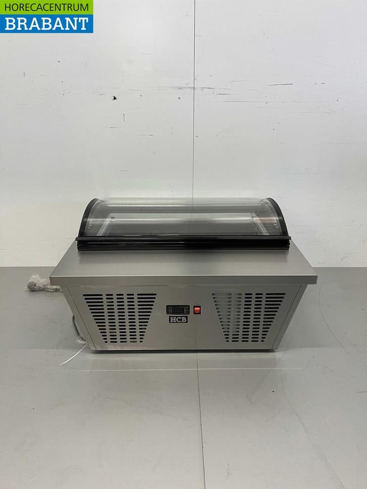 RVS Schepijsvitrine Opzet vriesvitrine 4 x 5 liter (1/3 GN), Zakelijke goederen, Horeca | Keukenapparatuur, Ophalen of Verzenden