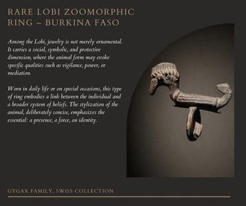 Zeldzame zoomvormige ring - Lobi - Burkina Faso