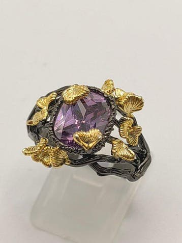 Zonder minimumprijs - Ring Zilver, Handgemaakte ring, Nieuw