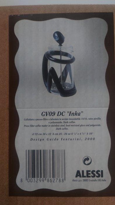 Alessi - Guido Venturini - Service à café - Inka Press, Antiek en Kunst, Antiek | Meubels | Stoelen en Sofa's