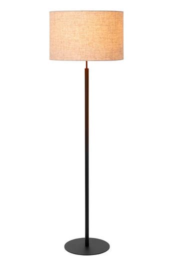 Lucide MAYA - Vloerlamp - Ø 45 cm - 1xE27 - Beige, Verzenden