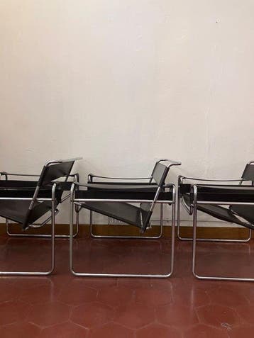 Gavina - Marcel Breuer - Fauteuil (3) - B3 - Leder