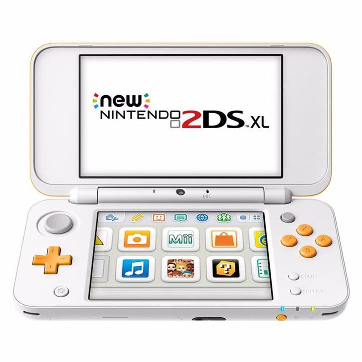New Nintendo 2DS XL Wit/Oranje (Nette Staat), Games en Spelcomputers, Spelcomputers | Nintendo 2DS en 3DS, Zo goed als nieuw, Ophalen of Verzenden
