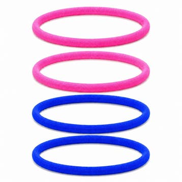 Haarband Sport 1cm - Endless Elastiek - Nylon - Roze Blauw -, Nieuw