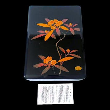 Japanese Aizu Lacquer () Fubako  – Gold Maki-e, Antiek en Kunst