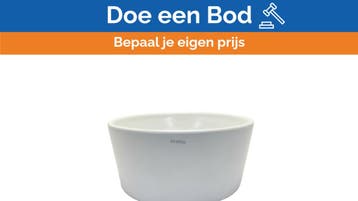 Bieden: Globo Forty3 Wasbashin Sink D35 H16 cm Mat White -, Ophalen of Verzenden
