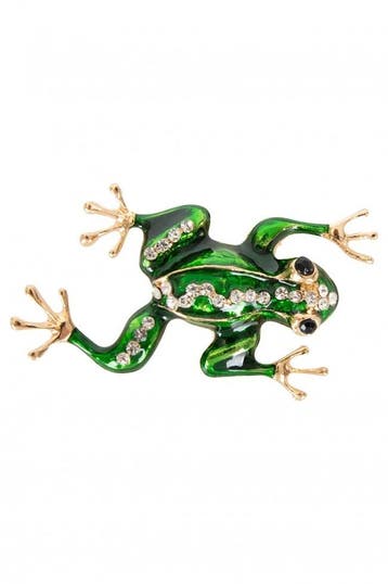 Broche Kikker 7X3.5Cm, Hobby en Vrije tijd, Verzenden, Nieuw
