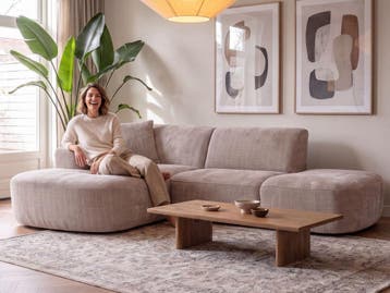 Zetel vanaf €454.-  | Beige Loungesalon, Nieuw