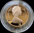 Fiji. 200 Dollars 1986 WWF Ogmodon vitianus Proof