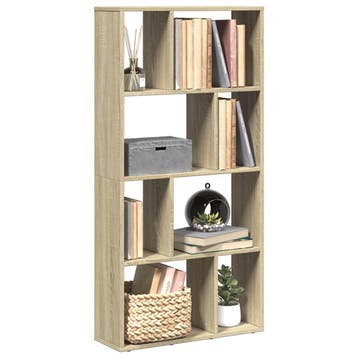 vidaXL Boekenkast 60x20x120,5 cm bewerkt hout sonoma, Verzenden, Nieuw