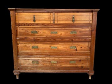 Commode - Bois de pin - Commode à 5 tiroirs