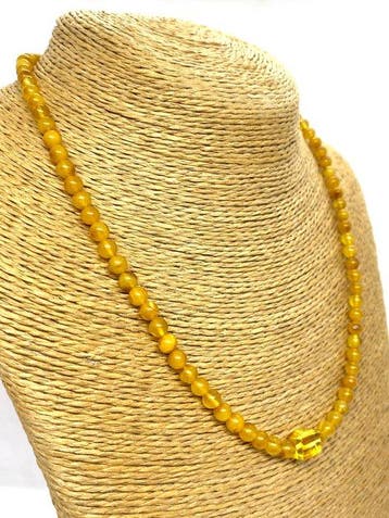 Exclusieve natuurlijke Baltische barnsteenketting met 2