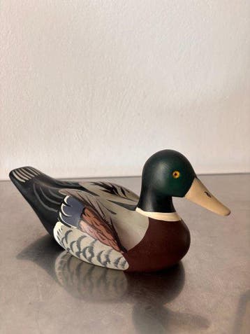 Appelant canard - Italian Folk Art Mallard Duck decoy –