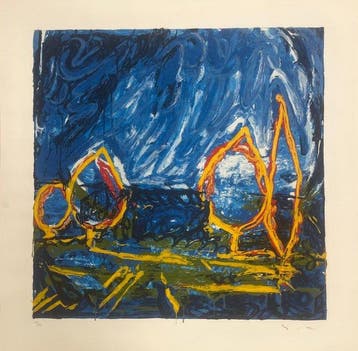 Mario Schifano (1934-1998) - Esterno, Antiek en Kunst
