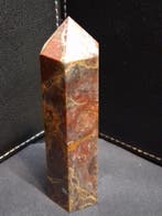 Natural Agate tower - 9.0 cm - red and brown agate, Verzenden