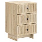 vidaXL Nachtkastje Sonoma Eiken 43 x 41 x 66,5 cm Bewerkt, Verzenden, Nieuw