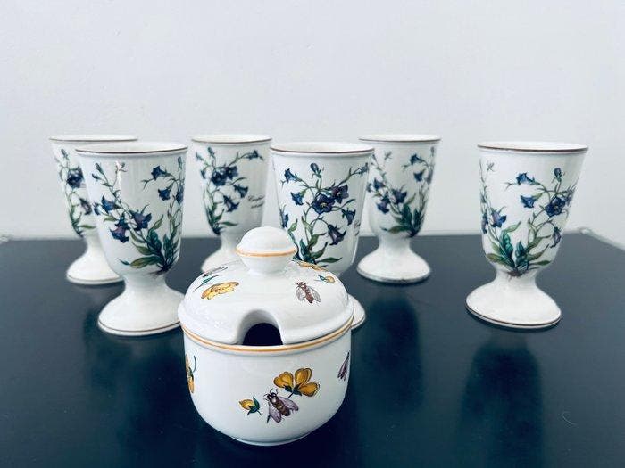 Villeroy & Boch - Bekerglas (7) - Botanica - Porselein -, Antiquités & Art, Antiquités | Meubles | Tables