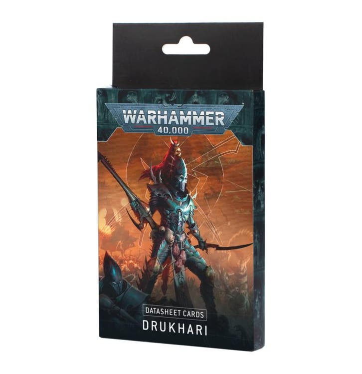 Datasheet cards Drukhari 10th edition (Warhammer 40.000, Hobby & Loisirs créatifs, Wargaming, Enlèvement ou Envoi