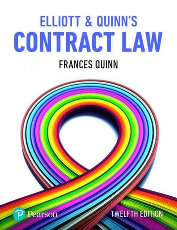 Elliott & Quinns Contract Law 9781292251400, Verzenden, Catherine Elliott