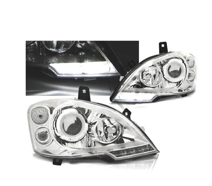PHARES MERCEDES VITO W639 10-14 DAYLIGHT FOND CHROMÉ, Auto-onderdelen, Verlichting, Verzenden
