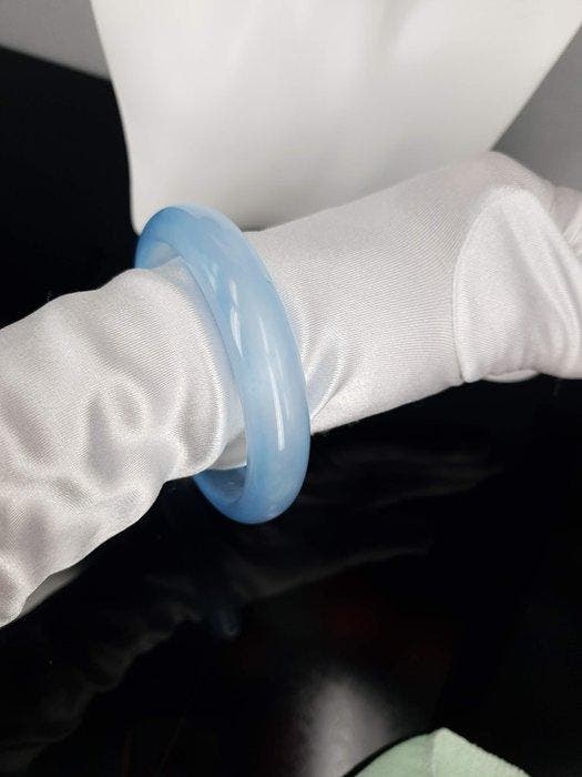 Natuurlijke edelsteen kattenoog / Circuit: 20,5 cm - Armband, Verzamelen, Mineralen en Fossielen