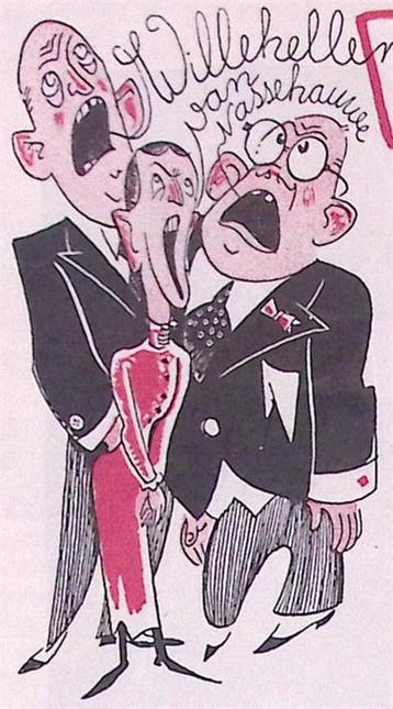 Mensen zingen het volkslied op spotprent (lijst optie), Verzenden