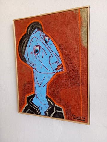 Peter Krusche - Blau-Kopf