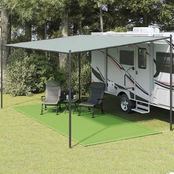 vidaXL Tenttapijt 250x550 cm HDPE lichtgroen, Verzenden
