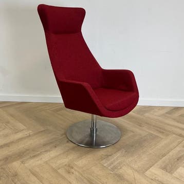 SMV Kinzika L fauteuil van Designer Carlo Bimbi, rood, Gebruikt, Rood, Eén