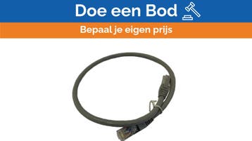 Bieden: Cat6a SSTP Patch Cable 0.5m - Shielded Ethernet Cab, Ophalen of Verzenden