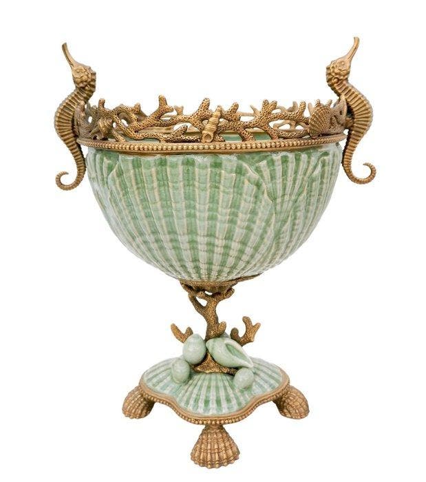 Plateau - Bronze, Porcelaine, Antiek en Kunst, Kunst | Designobjecten