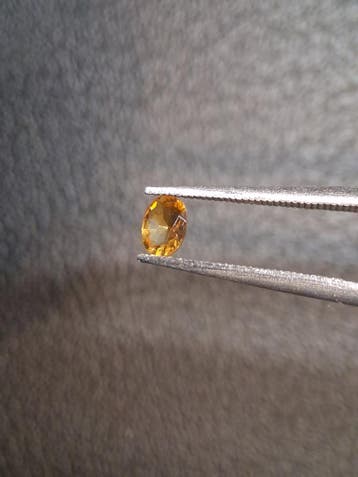 Natural Citrine – Faceted Oval Cut 3x4 mm 0.147 ct Golden Ye, Handtassen en Accessoires, Overige Accessoires, Verzenden, Nieuw