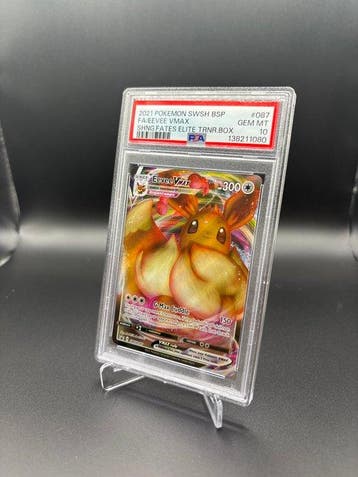 Pokémon - 1 Graded card - Eevee #087 Full art - PSA 10 -, Hobby en Vrije tijd, Verzamelkaartspellen | Pokémon, Nieuw