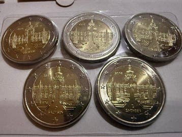 Europa. 2 Euro 2010/2017 (23 stuks) (Zonder minimumprijs), Postzegels en Munten