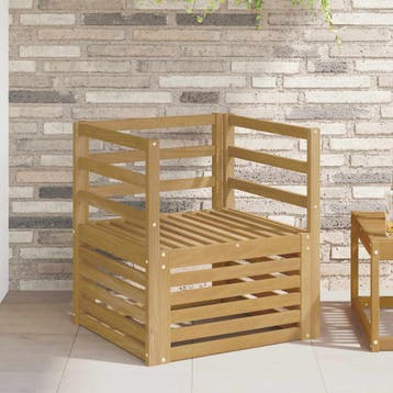 vidaXL Buiten bank set Massief Acacia Hout Wit, Tuin en Terras, Verzenden, Nieuw