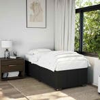 vidaXL Bedframe zonder matras 100x200 cm stof zwart, Verzenden, Nieuw
