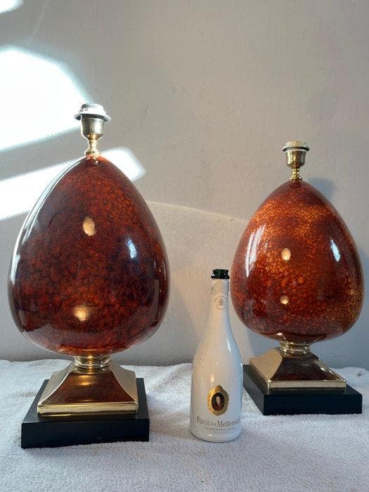 Imperio - Tafellamp (2) - Keramiek - XL Dragon Egg, Maison & Meubles, Maison & Meubles | Autre