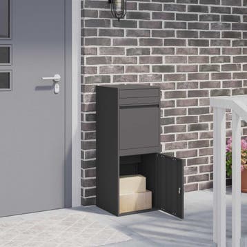 vidaXL Pakket Inwerpkoker met opslag Zwart 41 x 38 x 103 cm, Tuin en Terras, Verzenden, Nieuw