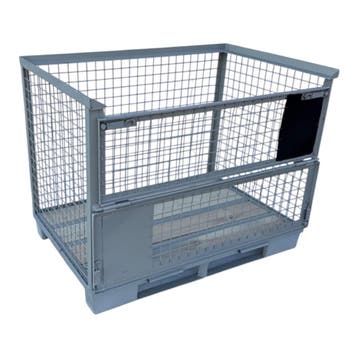 Gitterbox GB003 met strippen nieuw grijs 1240 x 835 x 970 mm, Doe-het-zelf en Bouw, Nieuw, 100 cm of meer, 60 cm of meer, 50 cm of meer