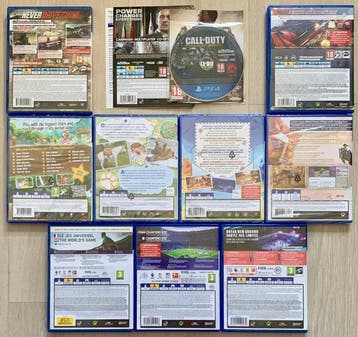 Sony - Playstation 4 (PS4) - 9 various games [4x Sealed] -, Consoles de jeu & Jeux vidéo