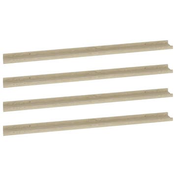 Wandschappen set 4st Sonoma Eiken | Retour Deal | Sla nu..., Huis en Inrichting, Woonaccessoires | Wandplanken en Boekenplanken