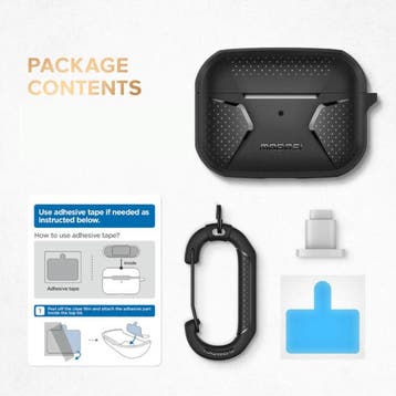 Shockproof Hoesje voor AirPods Pro met Karabijnhaak - AirPod, Verzenden, Nieuw